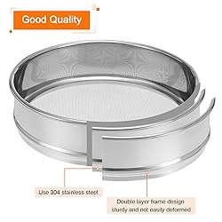 PATIKIL 18 Mesh Lab Sieve, 8" Diameter Test Sieve