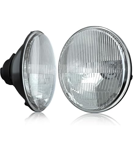thumbnail image 2 of Winjet 7" Rectangular LED Conversion Headlights – Clear Glass Lens, H4 Bulbs, Chrome Housing 2 of 4