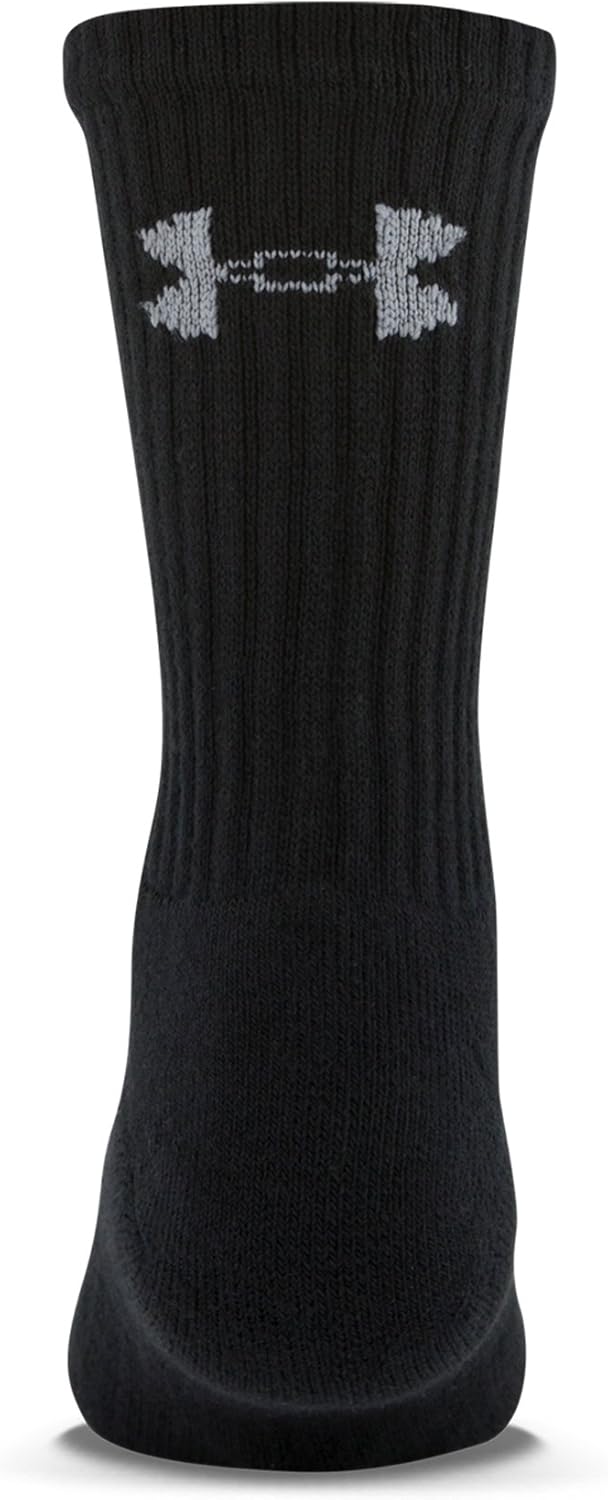 Under Armour Youth Charged Cotton 2.0 Crew Socks, 6-Pairs: Clothing