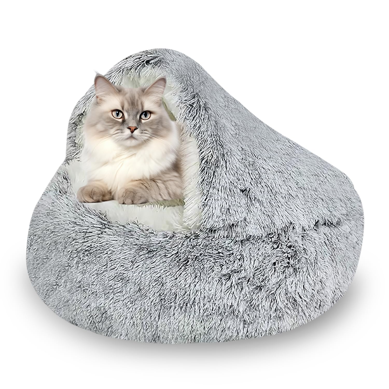 YOYIAG Cat Beds for Indoor - Soft Cute Cat Cave with Non-Slip Bottom, Fits Small Pets, Supplies, Warm for Sleeping, Playing