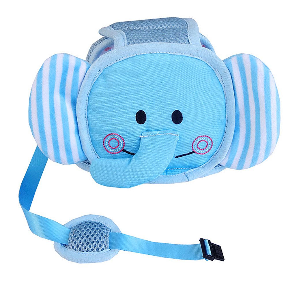 Hillento Baby Safety Helmet, Infant Toddler Children Anti-Collision Head Protective Cap, Adjustable Harnesses Head Protector No Bumps Head Cushion Safety Helmet, Elephant