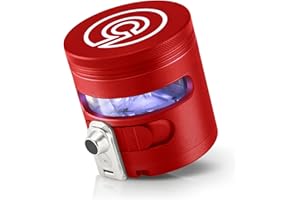 Cloudious9 - Tectonic9 Manual Grinder Automatic Dispenser Large 2.5" Aluminum Alloy (Red), For Home & Kitchen Only