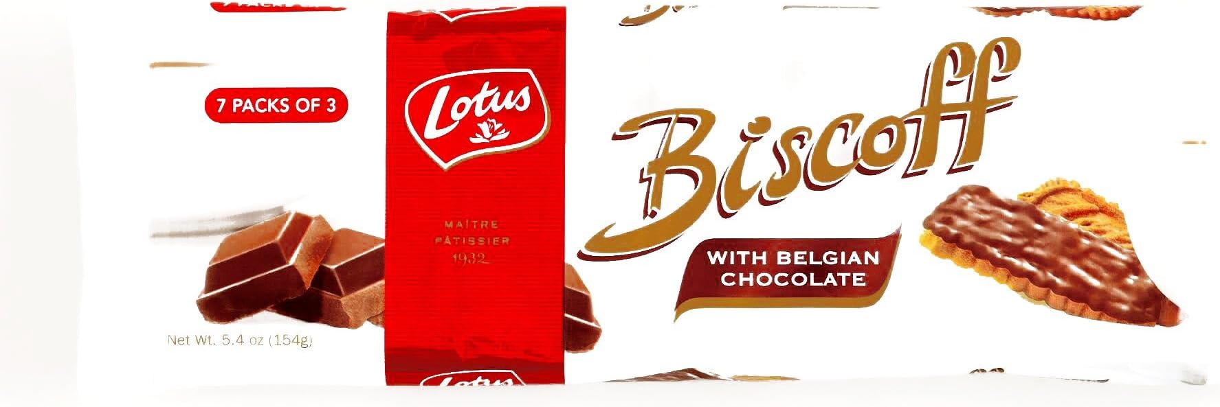 Biscoff ChocolateCookies 5.4 oz each (2 Items Per Order)