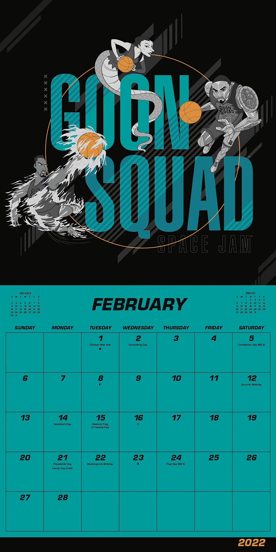 Amazon - 2022 Space Jam: A New Legacy Wall Calendar: Trends International:  0057668222497: Books