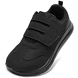 STQ Wide Toe Box Shoes Women, Hook and Loop