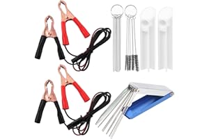 Swpeet 7 Pack Universal Flush Cleaner Adapter with Carburetor Carbon Dirt Jet Remove Cleaner Assortment Kit, Car Fuel Injecto