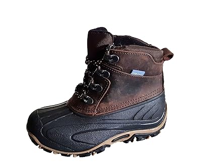 Globetrotter Meru hochwertige warm gefütterte Kinderstiefel Schuhe Unisex Jungen Mädchen wasserdicht braun Nubukleder/Gummi