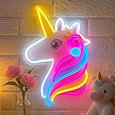 Zontruxe Unicorn Neon Sign for Wall Decor, Dimmable Colorful Unicorn Light for Girls Room, USB Powered LED Sign for Bedroom and Kids Room, Birthday Idea for Girls, 14 x 10 in