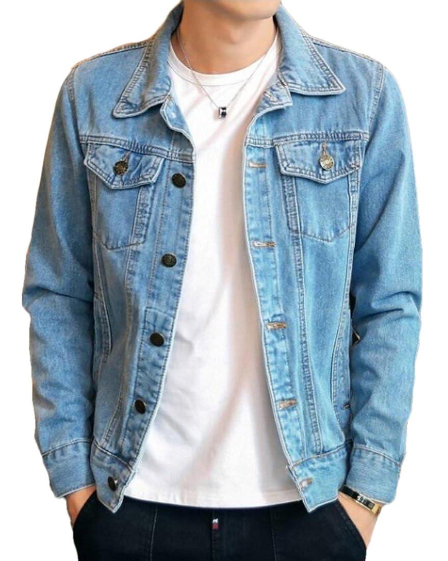 big and tall black jean jacket