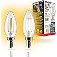 Satco S21274 5.5 Watt B11 LED; Clear; Candelabra Base; 90 CRI; 3000K; 120 Volt (2 Pack)