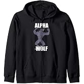 Alpha Wolf Zip Hoodie