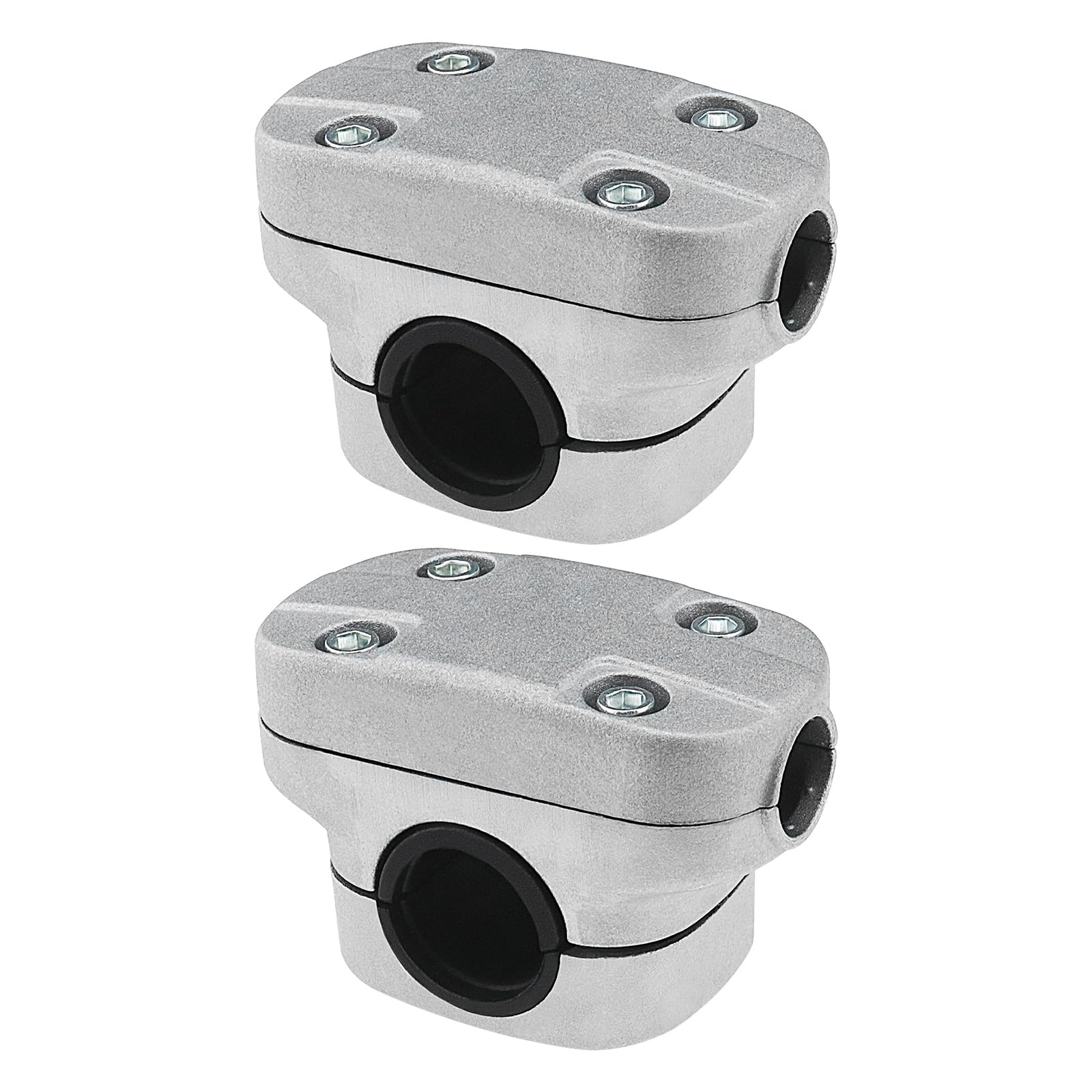 Be In Your Mind Pack of 2 Strimmer Handle Clamp 26mm Aluminum Handle Holder Fix Bracket Clamp for Trimmer Lawnmower Quick Connect Accessories