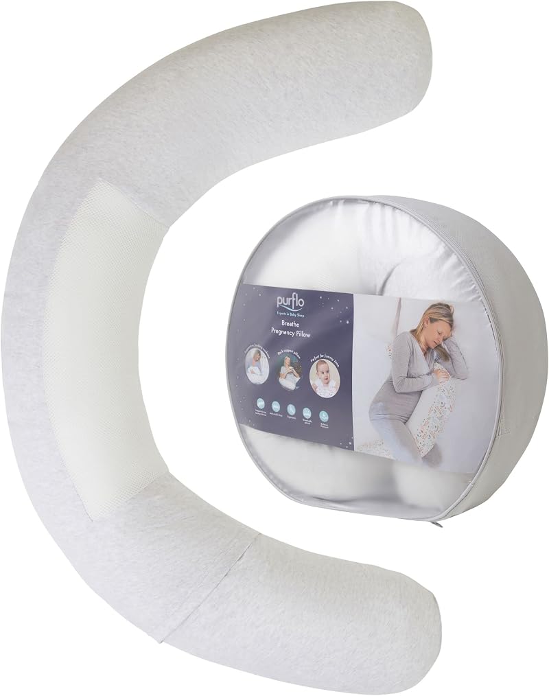 PurFlo Breathe Pregnancy Pillow | Fully Breathable Maternity Support