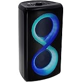 Rockville Elite Party 5 1200w Bluetooth LED Party Speaker, Extremely Loud, Bass Boost, Portable, Wireless Linking, 1 Hour Fast Charging