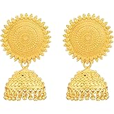 Efulgenz Indian Bollywood Gold Tone Tassel Dangle Chandbali Wedding Bridal Earring Set Jewelry, Metal, Cubic Zirconia