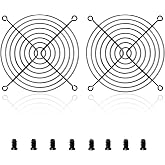 DVUIYYL 2 PCS 140mm Fan Grill pc 140mm Fan Bracket Grill (Black)