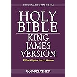 King James Bible Kjv Tts Friendly No Verse Numbers Kindle Edition By God Inspired Religion Spirituality Kindle Ebooks Amazon Com