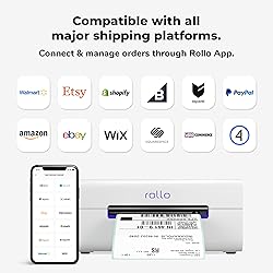 Rollo Wireless Label Printer - Wi-Fi Thermal