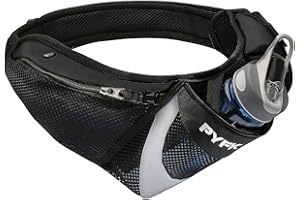 PYFK Running Belt Hydration Waist Pack with Water Bottle Holder for Men Women Waist Pouch Fanny Bag Reflective