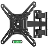 MOUNTUP UL Listed TV Monitor Wall Mount Swivel and Tilt for Most 14-42 Inch LED LCD Flat Curved TVs, Full Motion Wall Mount TV Bracket with Articulating Arm, Max VESA 200x200mm up to 33lbs, MU0029