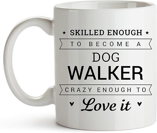 dog walker mug