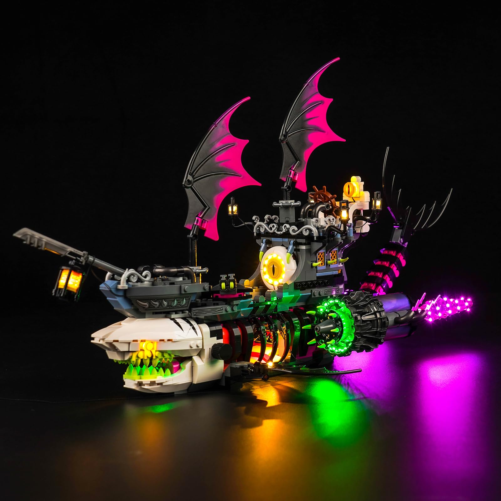 Led Light Kit for Lego Nightmare Shark Ship, Led Lighting Set for Lego 71469 DREAMZzz Nightmare Shark Ship - Not Include Models, Just Light Kit (Standard Version) — image 1