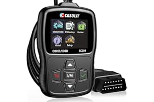 CGSULIT SC204 Enhanced OBD2 Scanner Diagnostic Tool, Check Engine Code Reader With Reset, Smog Check, Clear Code, Live Data & More, Car Code Readers & Scan Tools for All OBDII/EOBD Vehicles After 1996