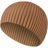 Heniho Winter Wool Beanies for Men Women, Warm Plain Toboggan Hats Ski Running Knit Skull Cap