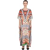 Miss Lavish London Kaftan for Women Dress Summer Swimsuit Cover Up, Plus Size Kaftan, Cruise & Caribbean Vacation Coverup
