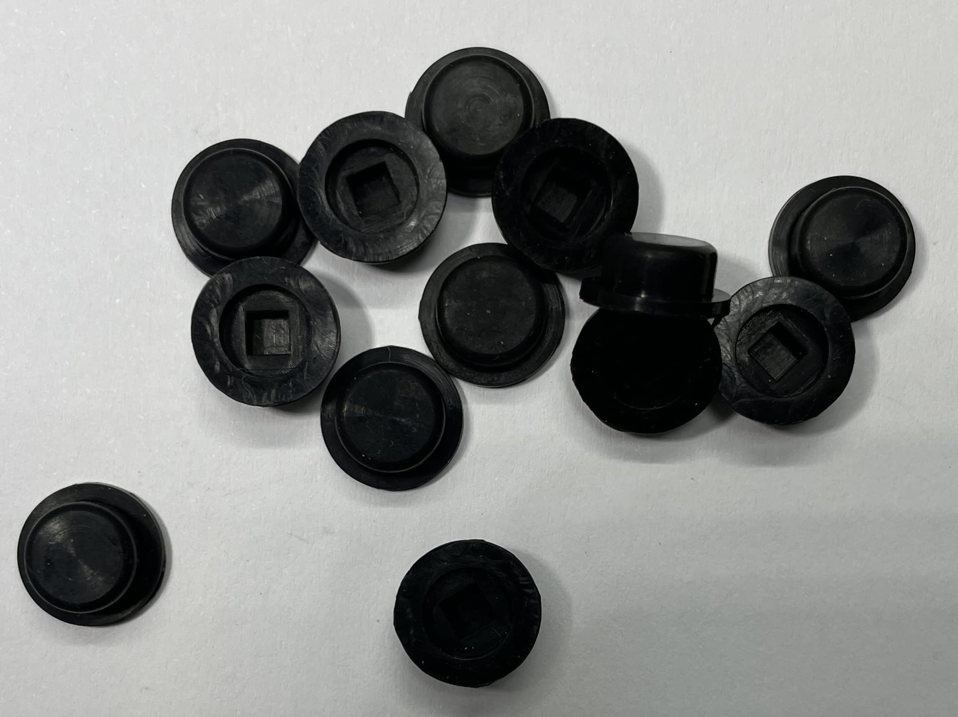 dexierp Protection Force Flanged Tapered insert Cap and Plug For 7.5-8mm 19/64"-5/16" ID Hole Of Tube Bottle Openning (Pack of 20) Reusable Rubber