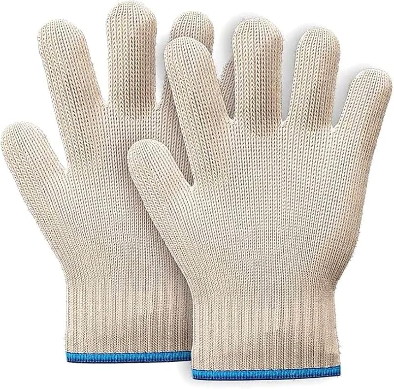 HAADI Oven Gloves Heat Resistant 500°F Double Layer Non-Slip 1 Pair