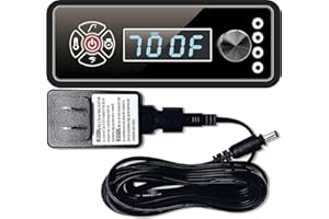 BANBITEBQ Upgraded Replacement Non-WiFi Controller/Control Board Kit for Masterbuilt Gravity Series 560/800/1050 Digital Charcoal Grill + Smoker with Splash-Proof Power Adapter