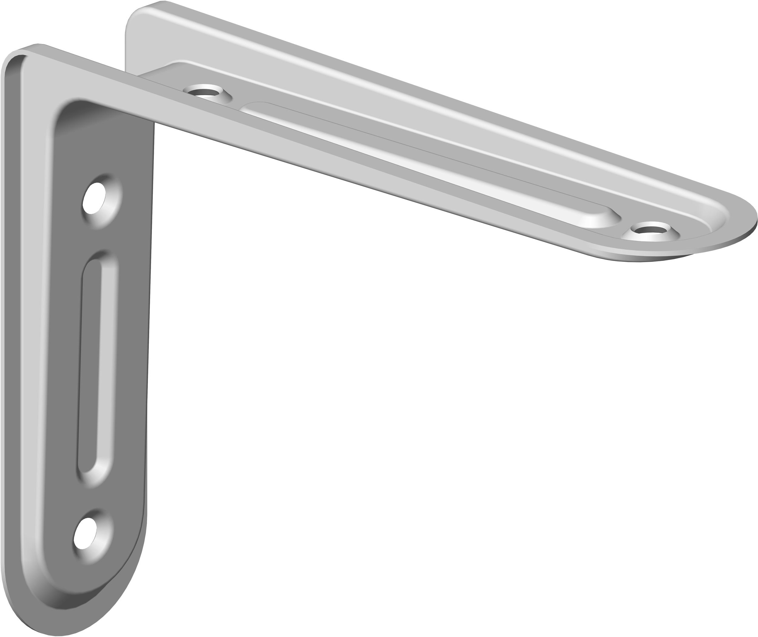 Arena Shelf Bracket/Support, Available in 5 Different Sizes and 3 Different Colours, Pack of 2, White, 18133-00146