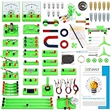 Sntieecr STEM Physics Electric Circuit Learning Starter Kit, Science Lab Basic Electricity Magnetism Experiment…