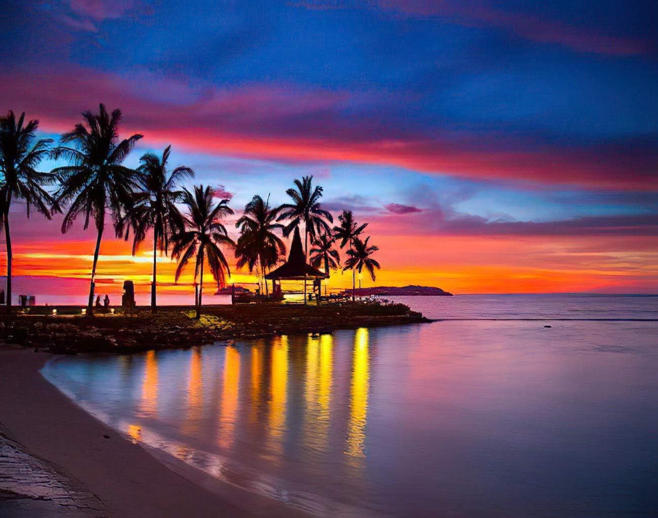 Amazon.com: Aluffay Ocean Sunset Diamond Painting Kits, Sunrise from