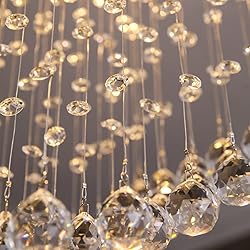 Siljoy Modern Crystal Chandelier, 12-Light Luxury