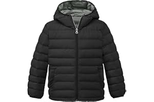 wantdo Girl's Lightweight Winter Coat Padded Puffer Jacket Waterproof Bubble Coat Hooded