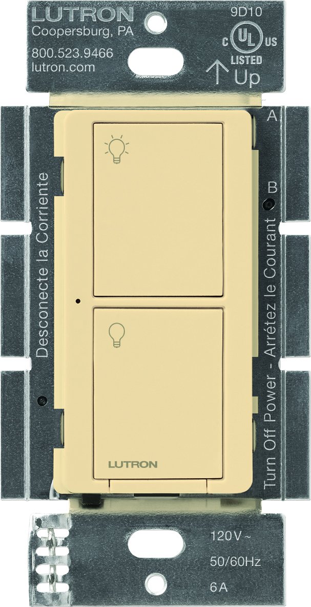 Lutron PD-6ANS-IV, Caseta Wireless 6A In-Wall Switch, 120V, 50/60 Hz