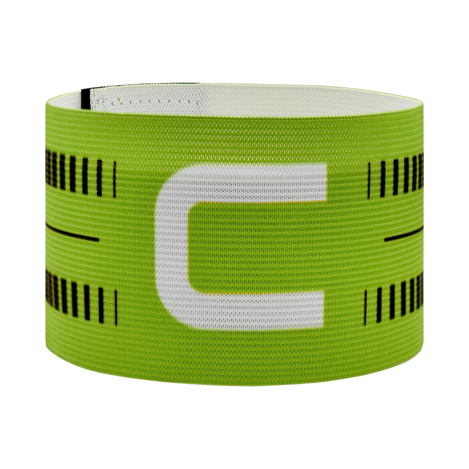Mezeic Captain Armband, Unisex C Captain Armbands Soccer Adjustable Football Player Captain's Arm Bands Sport Team Training for Youth and Adult - Green