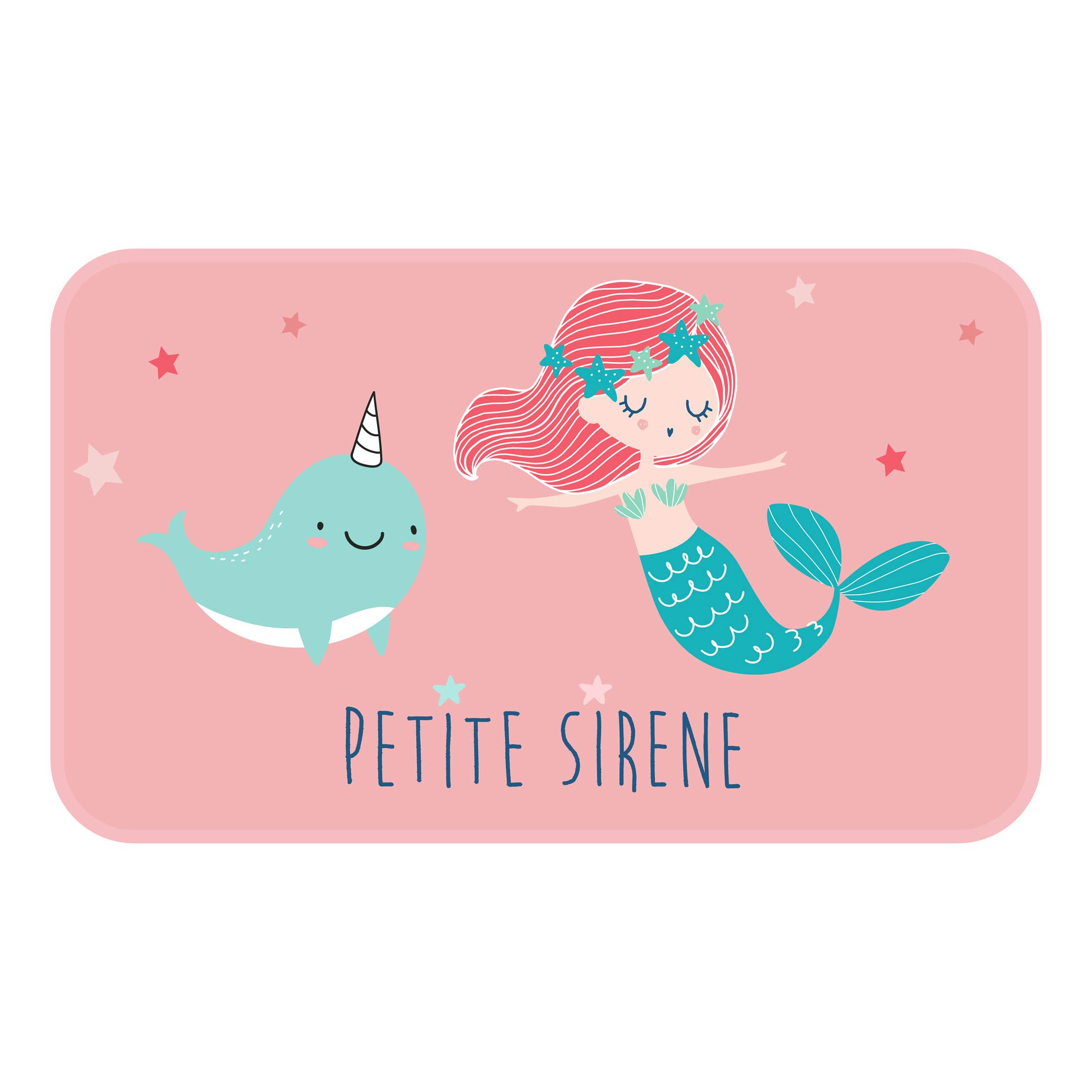 Douceur d'Intérieur Petit Sirena Rectangular Rug, Multi-Colour, 45 x 75 cm