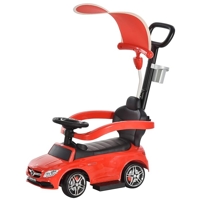 Buy Aosom 3 in 1 Ride on Push Cars for Toddlers, Stroller Sliding