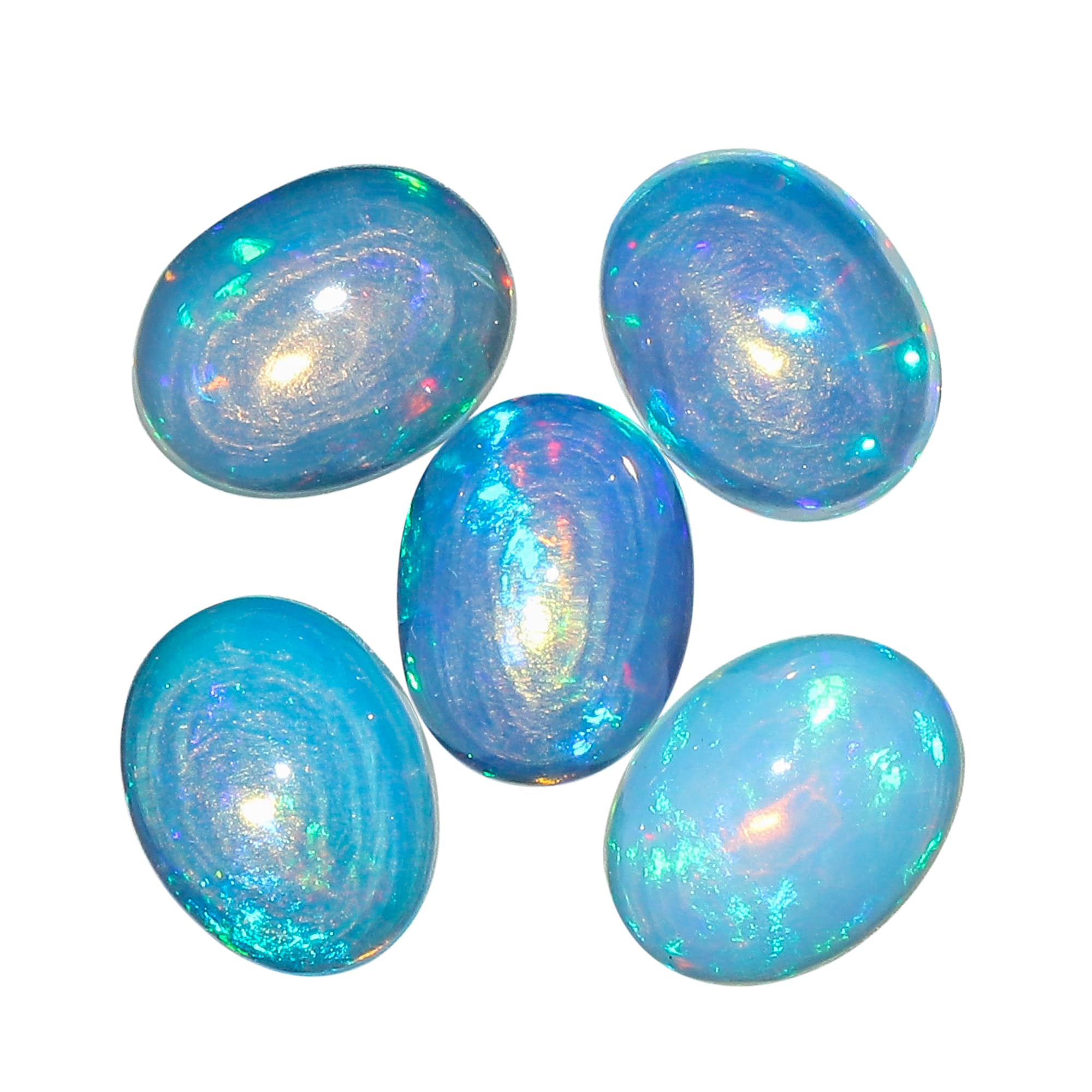 Photo 1 of 1 PCS,9X7 MM, AURA GEMS Natural Ethiopian Opal,Cabochon, Oval Shape, Jewelry Making Supply, Chakra Energy Healing Gemstone, Real Crystal, Birthstone, Wholesale deal