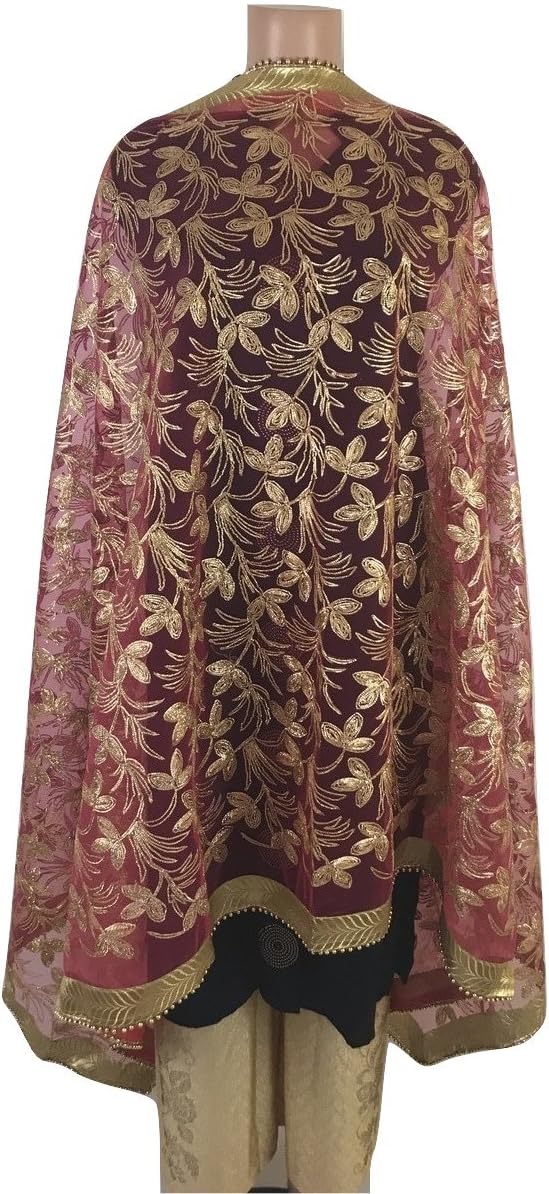 IBC Original Amritsari Gota Patti Work Punjabi Dupatta (Net) Indian Scarf Match Any Partywear Suit