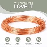 The Bead Shop Copper 0.8mm 6m Non Tarnish Craft Wire for Jewellery view 4