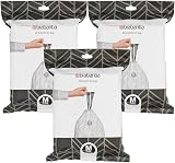 Brabantia 60 Litre Waste Bag Code M Dispenser Pack 40 Bags White Pack of 3 view 1