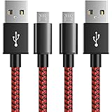6amLifestyle PS4 Charging Cable, 10ft 2 Pack USB to