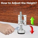 Tahikem 4pk Heavy Duty Leveling Feet for Workbench Cabinet Pool Table Bench view 4