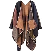 Vocanbomor Women's Shawls and Wraps Open Front Poncho Cape Winter Sweater