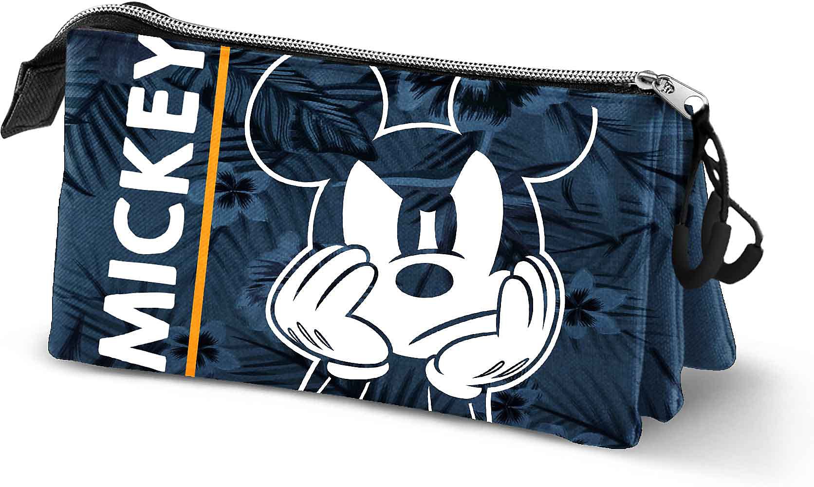 Disney Mickey Mouse Blue-Triple HS Pencil Case, Dark Blue, 23 x 11 cm