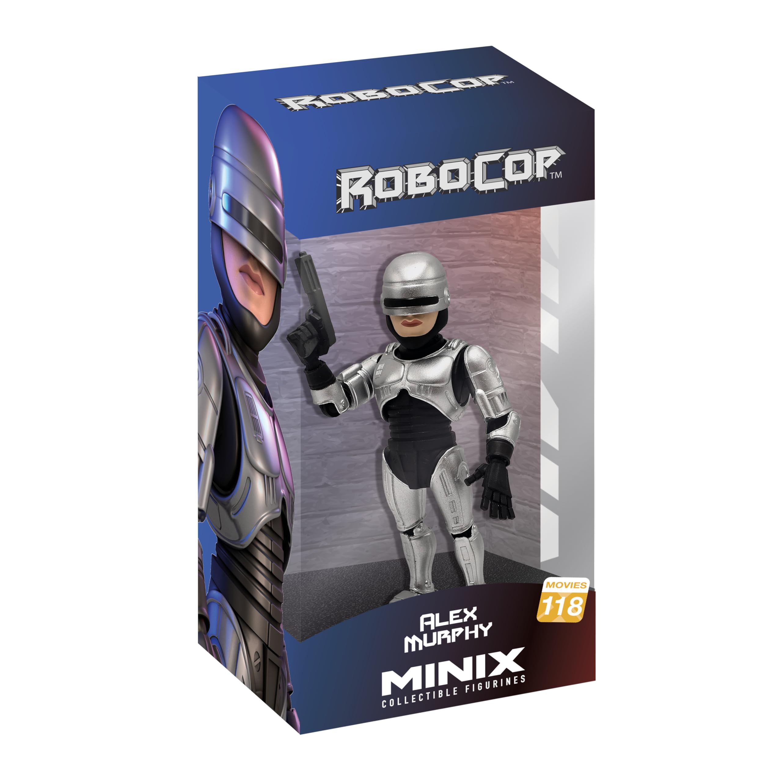 MINIX Robocop Alex Murphy Model Collectable Alex Murphy Robocop Figure Bandai Movie Merchandise Range Collectible Movie Icons Figures Make Great Gifts For Boys And Girls — image 1
